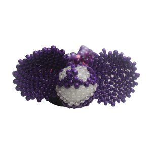 Dark Purple DM5 On 3d Glow Purple, Glow Pink  3D Kandi Cuff Bracelet Kandi Raver